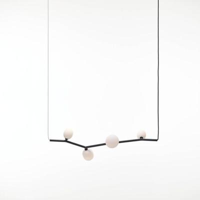 Brokis Ivy Horizontal 4 Hanglamp - Grijs - Wit Brokis Ivy Horizontal 4 Hanglamp - Grijs - Wit