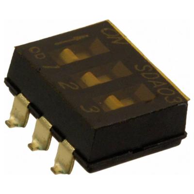 C & K Switches SDA03H0SBR DIP-Switch SDA Series DIP-schakelaar Aantal polen 3 1 stuk(s) Tape on Full reel