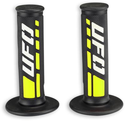 UFO PLAST Ufoplast rubber handvat "trax rubber grip trax black/white/yellow