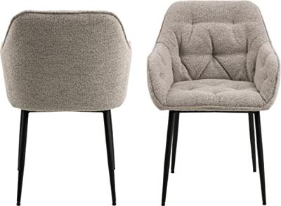 Sohome Eetkamerstoel 'Milly' Bouclé, kleur Beige