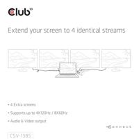 club3D CSV-1385 HDMI Adapter [1x HDMI-bus - 4x HDMI-bus] Zwart - thumbnail