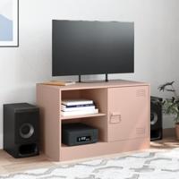Tv-meubel 67x39x44 cm staal roze - thumbnail