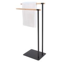 Handdoekrek vrijstaand Sealskin Brix Zwart - thumbnail