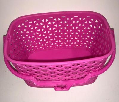 Wasknijpermandje kunststof roze