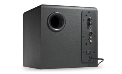 Wavemaster MOODY 2.1 luidsprekersysteem (65 Watt) actieve boxen gebruik voor TV/Tablet/Smartphone/PC zwart (66202)