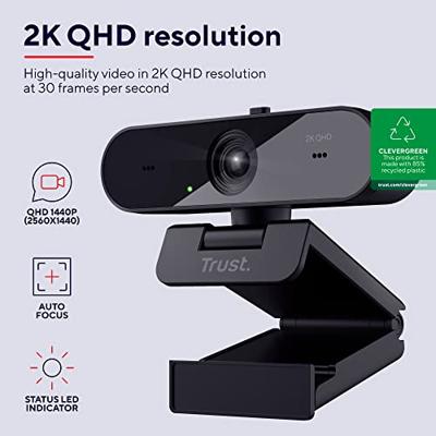 Trust Taxon 2K QHD Webcam ECO Webcam Zwart