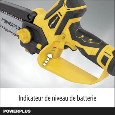 POWERPLUS POWXG1045 accu mini-kettingzaag - 12V - 10cm - 2x 2Ah batterijen inbegrepen