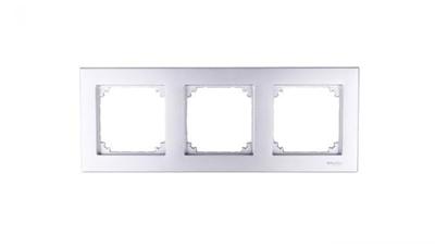 Merten M-Plan afdekraam 3-voudig aluminium 486360