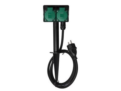 2-weg stopcontact gebruik buitenshuis randaarde Velleman - Velleman