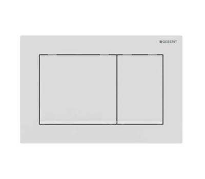 Geberit Omega 20 (ex Omega 30) bedieningspaneel mat wit voor Geberit Omega inbouwreservoir 12cm Geberit Omega 20 (ex Omega 30) bedieningspaneel mat wit voor Geberit Omega inbouwreservoir 12cm