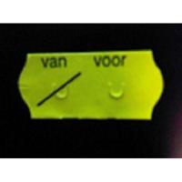 Etiket 2612 fl.geel perm VAN VOOR 54.000 - thumbnail