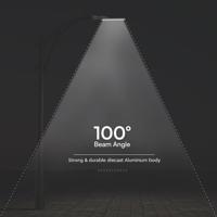 V-TAC VT-105ST 23621 LED-straatlantaarn Energielabel: E (A - G) LED LED vast ingebouwd 100 W Grijs - thumbnail