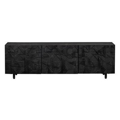 WOOOD TV-meubel 'Counter' Mangohout, 160cm, kleur zwart