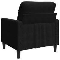 Fauteuil 60 cm fluweel zwart - thumbnail
