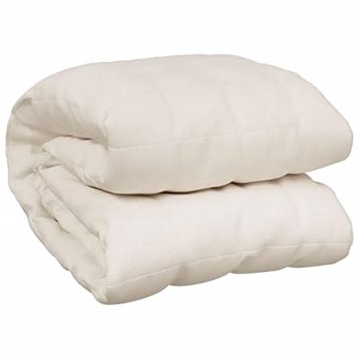VidaXL Verzwaringsdeken 122x183 cm 9 kg stof lichtcrèmekleurig VidaXL Verzwaringsdeken 122x183 cm 9 kg stof lichtcrèmekleurig