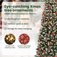 Kunstkerstboom met 300 LED Groen 180 cm PVC en Plastic en Staal - thumbnail