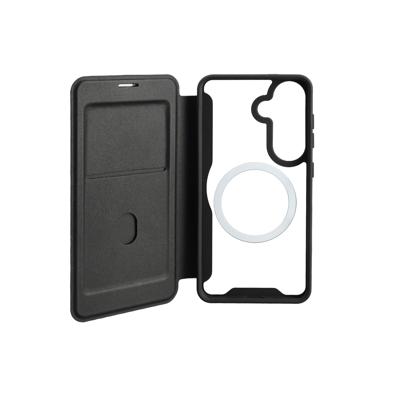 4Smarts Booklet Samsung Galaxy S26 Zwart, Transparant Inductieve lading