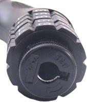 Edge Kettingslot met code trace code 90cm - zwart - thumbnail