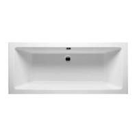 Ligbad Duo Wiesbaden Dahlia Santino Inbouw 180x80x49 cm Wit - thumbnail