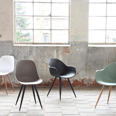 LABEL51 Eetkamerstoel 'Luca', kleur Wit