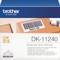 Brother DK-11240 Rol met etiketten 102 x 51 mm Papier Wit 600 stuk(s) Permanent hechtend DK11240 Verzendetiketten - thumbnail
