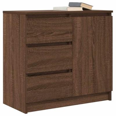 Dressoir met lade 71x35x65 cm spaanplaat bruin eikenkleurig Dressoir met lade 71x35x65 cm spaanplaat bruin eikenkleurig