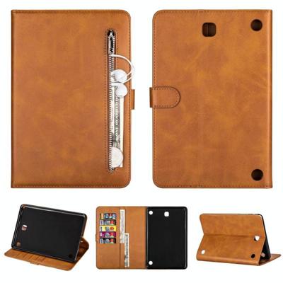 Voor Samsung Galaxy Tab A8.0 (2015) T35 Fashion Calf Texture Zipper Horizontale Flip Lederen case met Stand & Card Slots & Wallet & Wake-up / Sleep Fu Voor Samsung Galaxy Tab A8.0 (2015) T35 Fashion Calf Texture Zipper Horizontale Flip Lederen case met Stand & Card Slots & Wallet & Wake-up / Sleep Fu