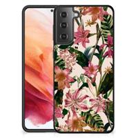 Samsung Galaxy S21 Bloemen Hoesje Flowers - thumbnail