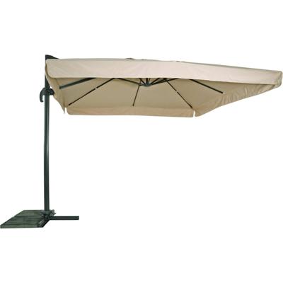Zweefparasol Virgo 300 x 300 cm met volan ecru Zweefparasol Virgo 300 x 300 cm met volan ecru