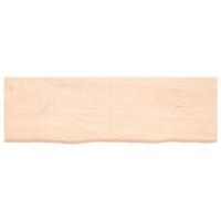 VidaXL Wastafelblad 160x50x(2-4) cm onbehandeld massief hout - thumbnail