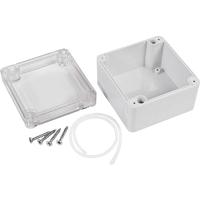 TRU COMPONENTS TC-7910748 Universele behuizing 82 x 80 x 55 ABS-PC Grijs 1 stuk(s) - thumbnail