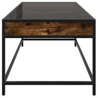 Salontafel met Infinity LED 90x50x41 cm gerookt eikenkleurig - thumbnail