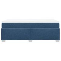 Boxspring met matras stof blauw 100x200 cm - thumbnail