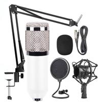BM-800 Mic Kit condensator microfoon met verstelbare Mic Suspension Scissor arm shock mount en dubbellaags pop filter voor studio opname live uitze - thumbnail