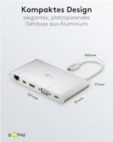 goobay USB-C Aluminium Multiport Adapter kaartlezer - thumbnail