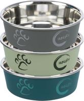 TRIXIE VOERBAK RVS / KUNSTSTOF-OMMANTELING ASSORTI 23X23 CM 2,2 LTR 4 ST - thumbnail