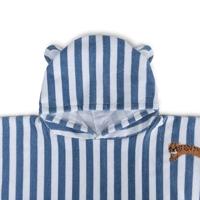 Swim Essentials Strandponcho Blauw Wit Luipaard - thumbnail