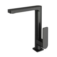Wastafelkraan Hotbath Gal Met Draaibare Uitloop 25 cm Geborsteld Gunmetal PVD - thumbnail