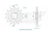 ESJOT Sprocket 520 14z standard - thumbnail