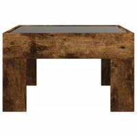Salontafel met Infinity LED 50x50x30 cm gerookt eikenkleurig - thumbnail