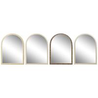 Wandspiegel Home ESPRIT Bruin Beige Natuurlijk Ivoor Scandi 55 X 2 X 75 cm (4 Stuks) - thumbnail