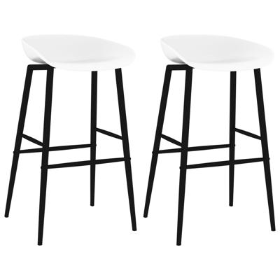 VidaXL Barstoelen 2 st wit VidaXL Barstoelen 2 st wit