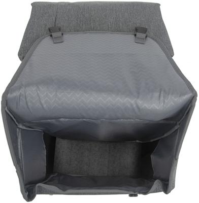 New Grijze nova double - dubbele fietstas, waterafstotend, 32l