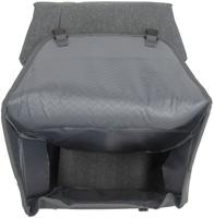 New Grijze nova double - dubbele fietstas, waterafstotend, 32l - thumbnail