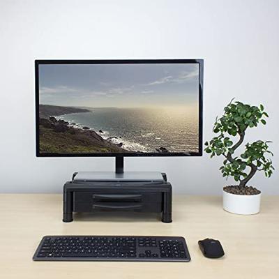 ACT AC8215 Monitor Standaard | Ultra Wide | 2 x Opberglades | Verstelbaar | Monitor Houder tot 32" en max10kg | Antislip