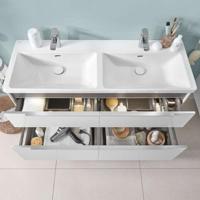 Wastafel Villeroy & Boch Subway 3.0 Dubbele Wasbak 47x130x16.5 cm Wit Alpin Villeroy & Boch - thumbnail