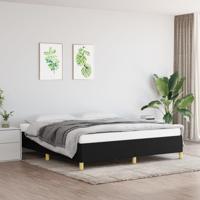 Bedframe zonder matras stof zwart 160x200 cm - thumbnail