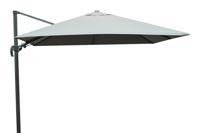 Zweefparasol 300 x 300 cm Shadow LED - Antraciet/Faded Grey - Fonteyn Collectie - thumbnail