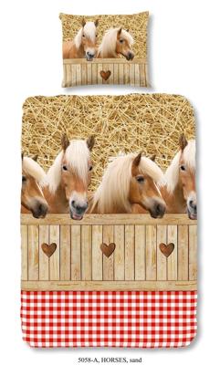 Good Morning Kinderdekbedovertrek "paarden" - Multi - (140x200/220 cm) - Katoen Good Morning Kinderdekbedovertrek "paarden" - Multi - (140x200/220 cm) - Katoen