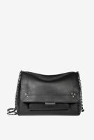 Jerome Dreyfuss crossbody Lulu M 44LULUMVE calfskin noir silver - thumbnail